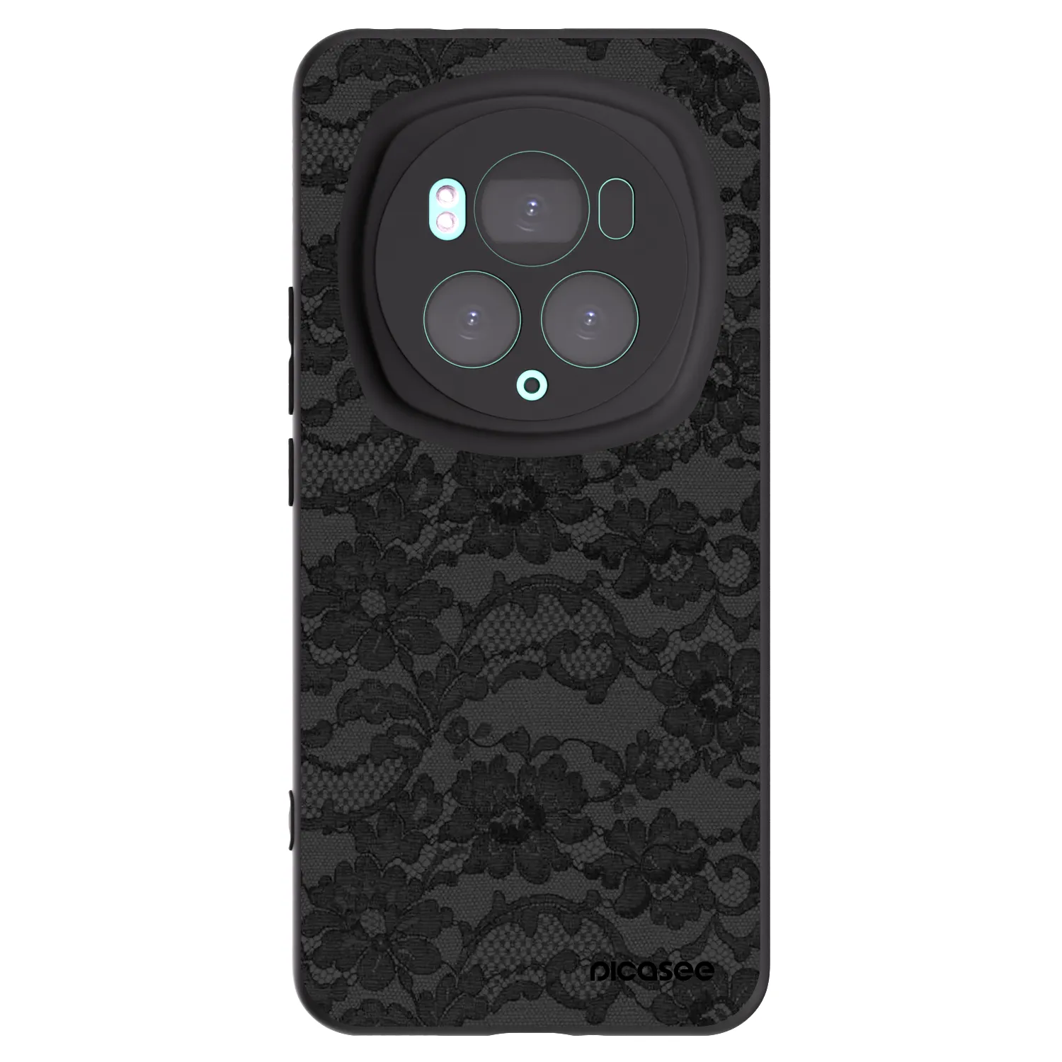 Picasee silikonski črni ovitek za Honor Magic6 Pro - Dark Elegance