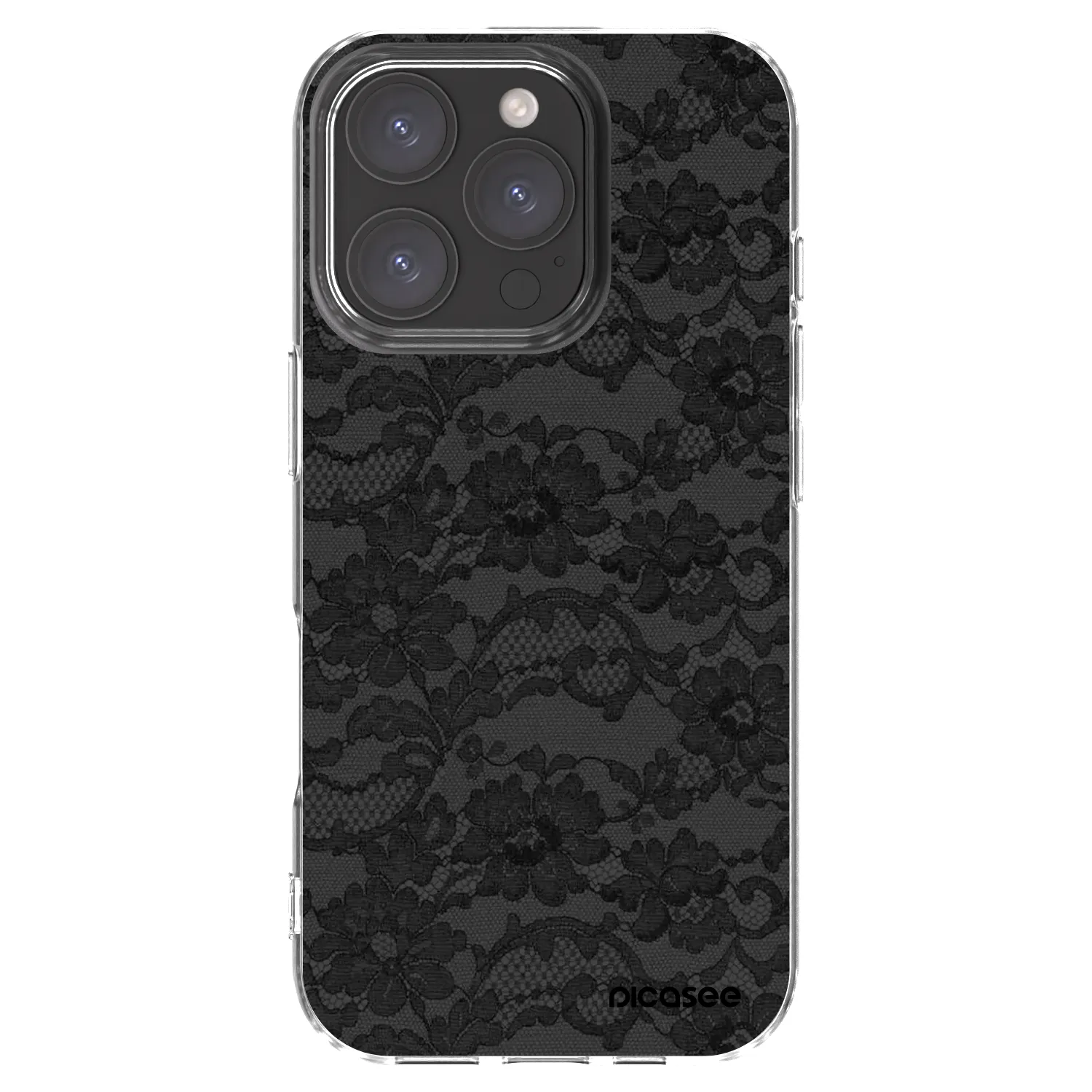 Picasee silikonski prozorni ovitek za Apple iPhone 16 Pro - Dark Elegance