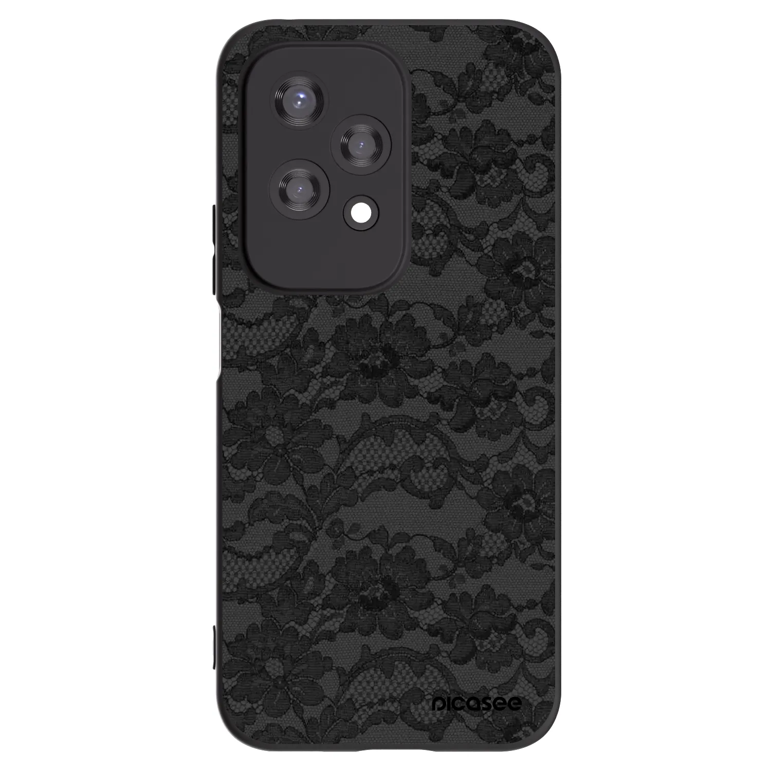 Picasee silikonski črni ovitek za Honor 200 Lite - Dark Elegance