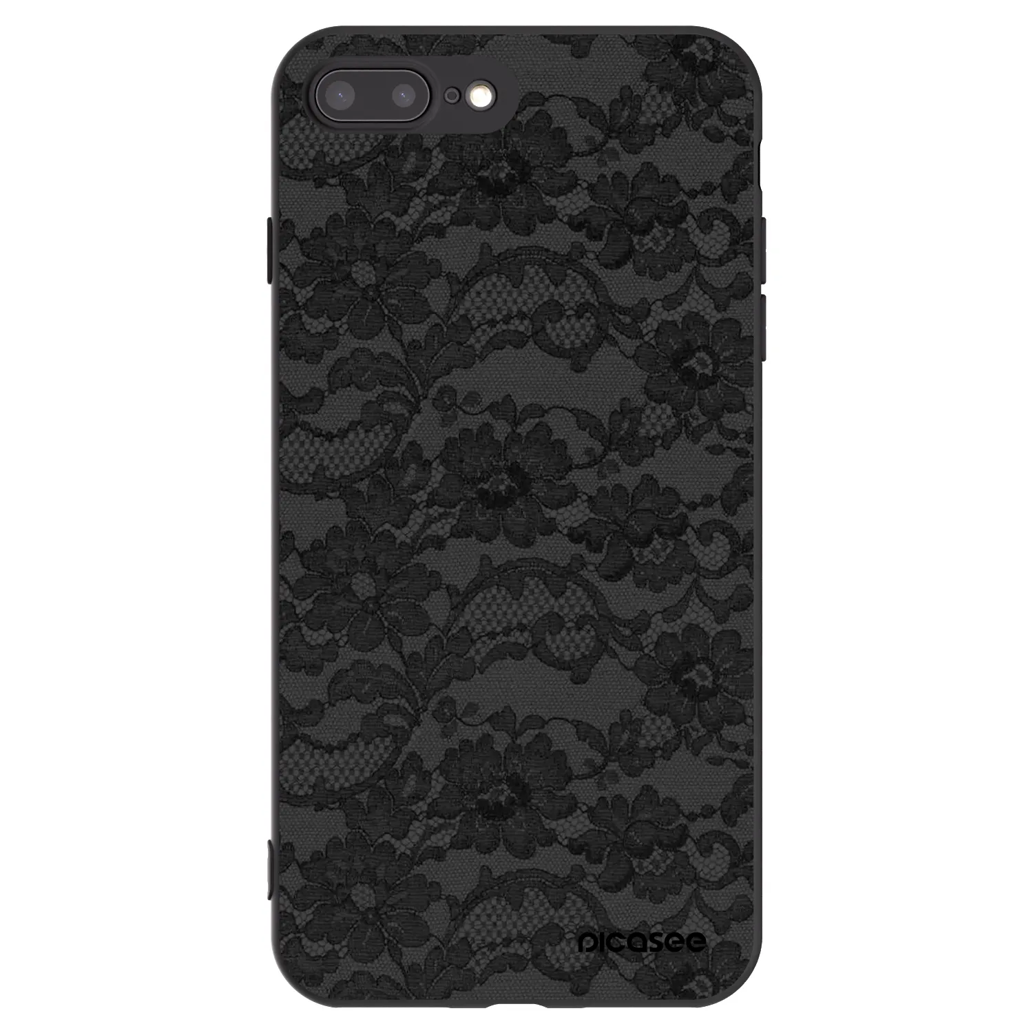 Picasee silikonski črni ovitek za Apple iPhone 7 Plus - Dark Elegance