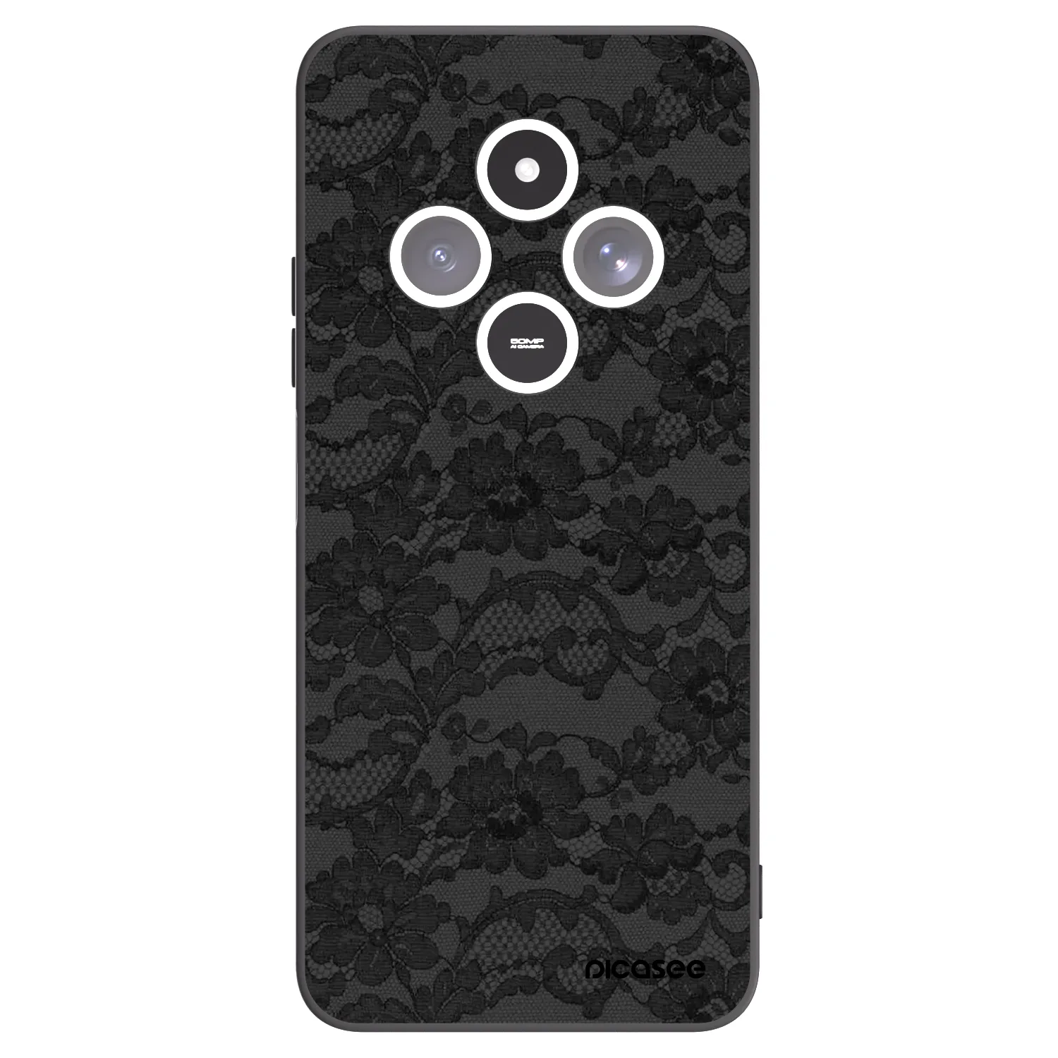 Picasee silikonski črni ovitek za Xiaomi Redmi 14C - Dark Elegance