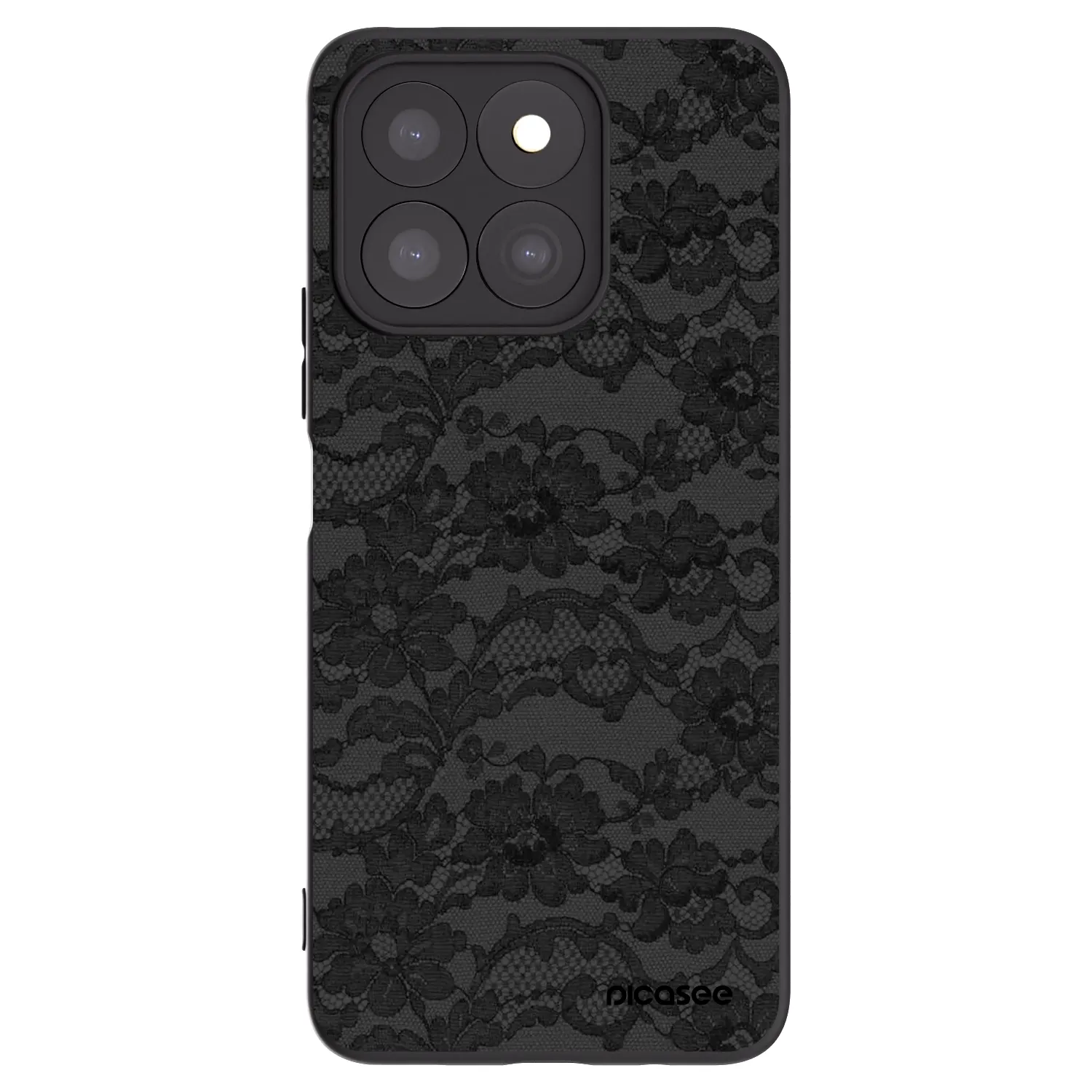 Picasee silikonski črni ovitek za Honor X8c - Dark Elegance