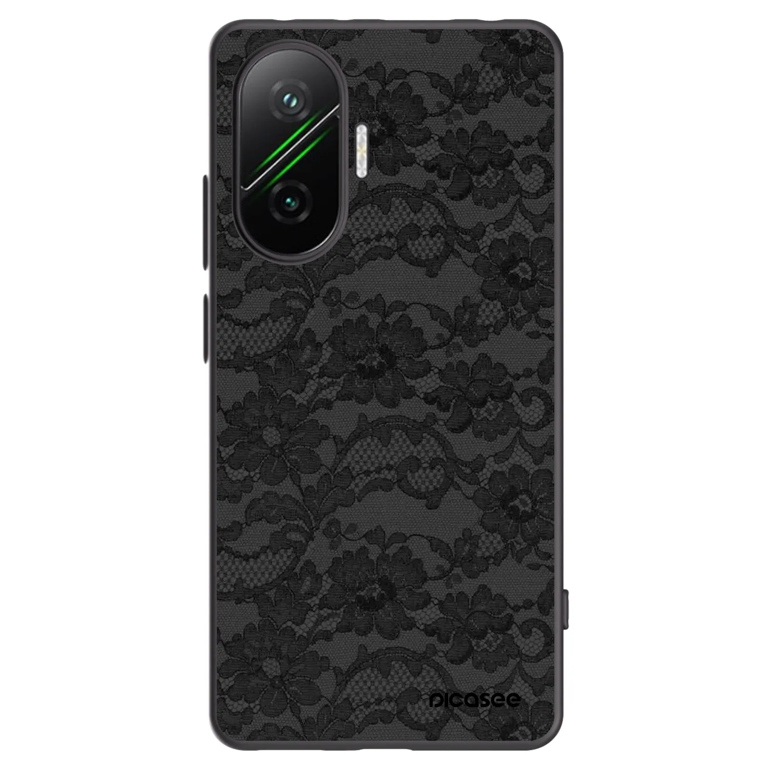 Picasee silikonski črni ovitek za Xiaomi Poco F7 5G - Dark Elegance