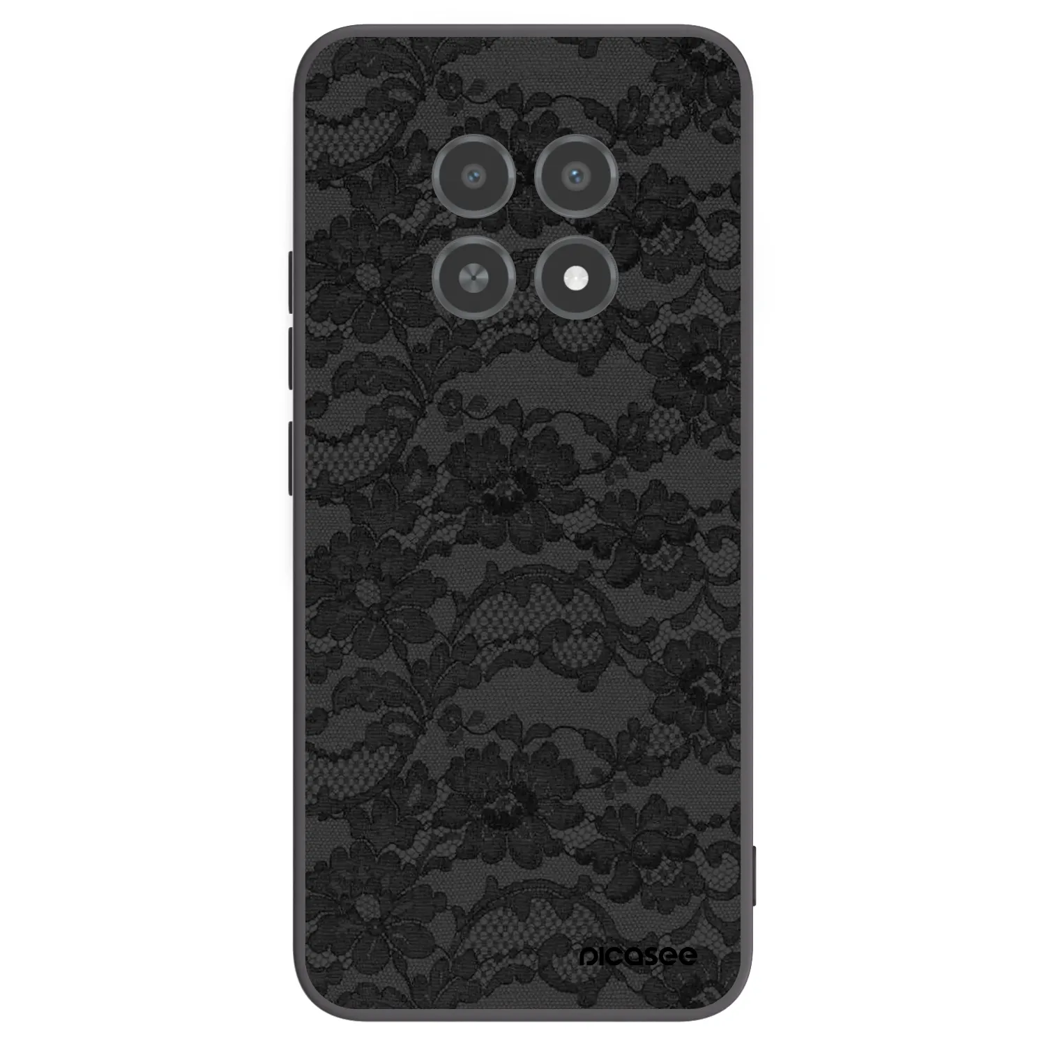 Picasee silikonski črni ovitek za Realme 12X - Dark Elegance