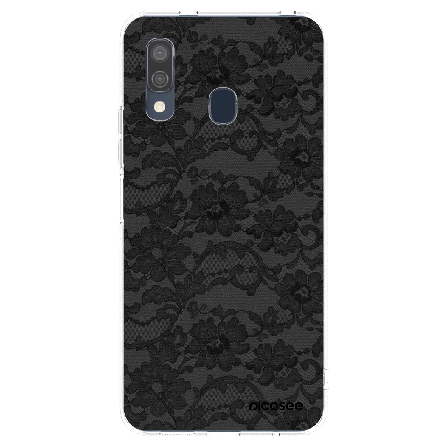 Picasee silikonski prozorni ovitek za Samsung Galaxy A40 A405F - Dark Elegance