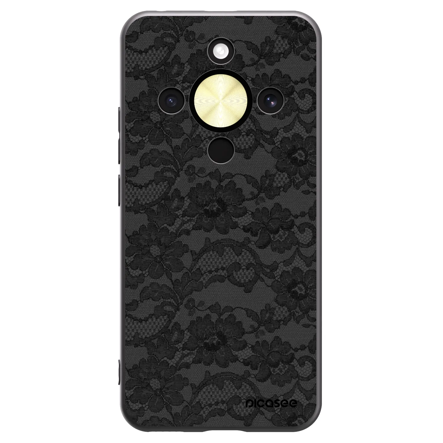 Picasee silikonski črni ovitek za Honor Magic8 Lite 5G - Dark Elegance
