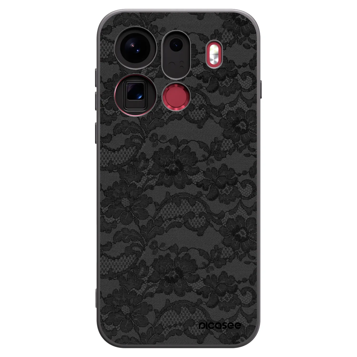 Picasee silikonski črni ovitek za OPPO Find X9 Pro - Dark Elegance
