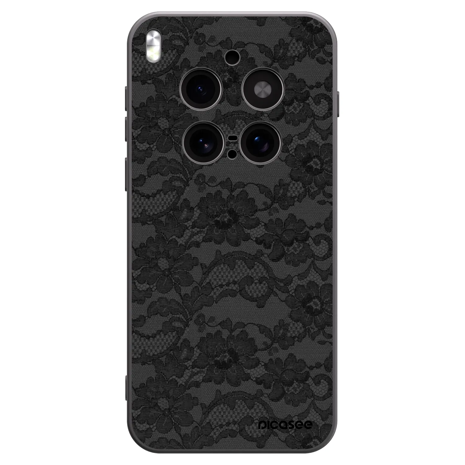 Picasee silikonski črni ovitek za Vivo X300 Pro - Dark Elegance