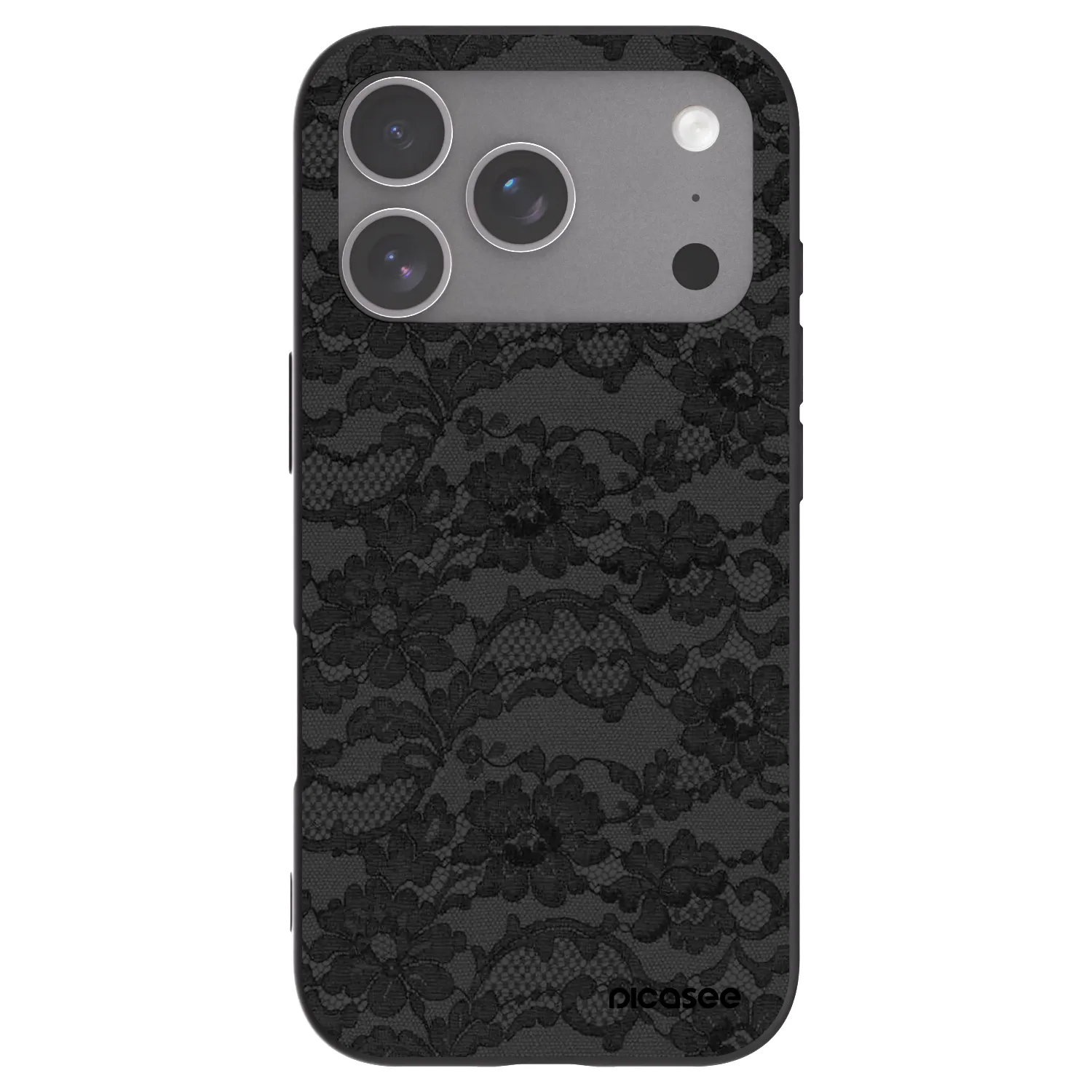 Picasee silikonski črni ovitek za Apple iPhone 18 Pro - Dark Elegance