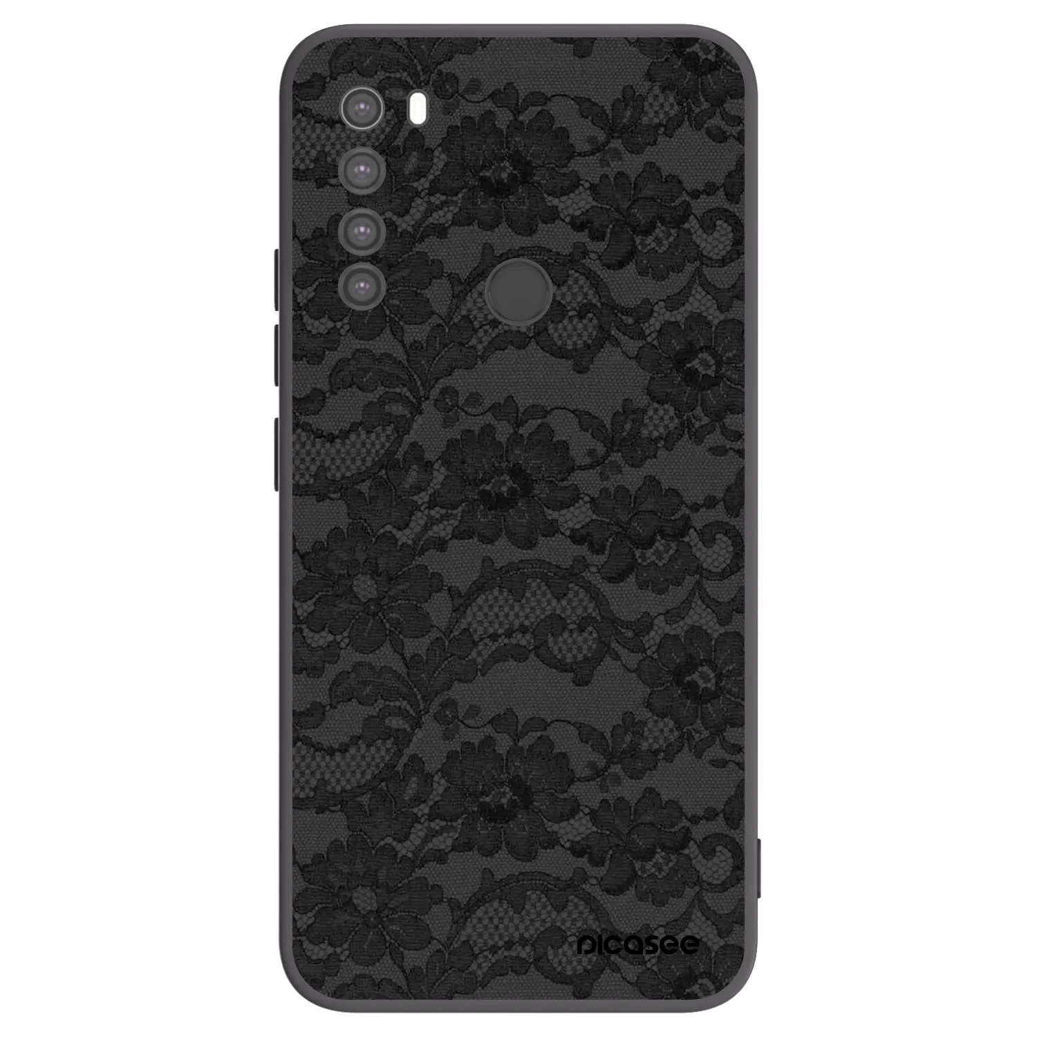 Picasee silikonski črni ovitek za Xiaomi Redmi Note 8 - Dark Elegance