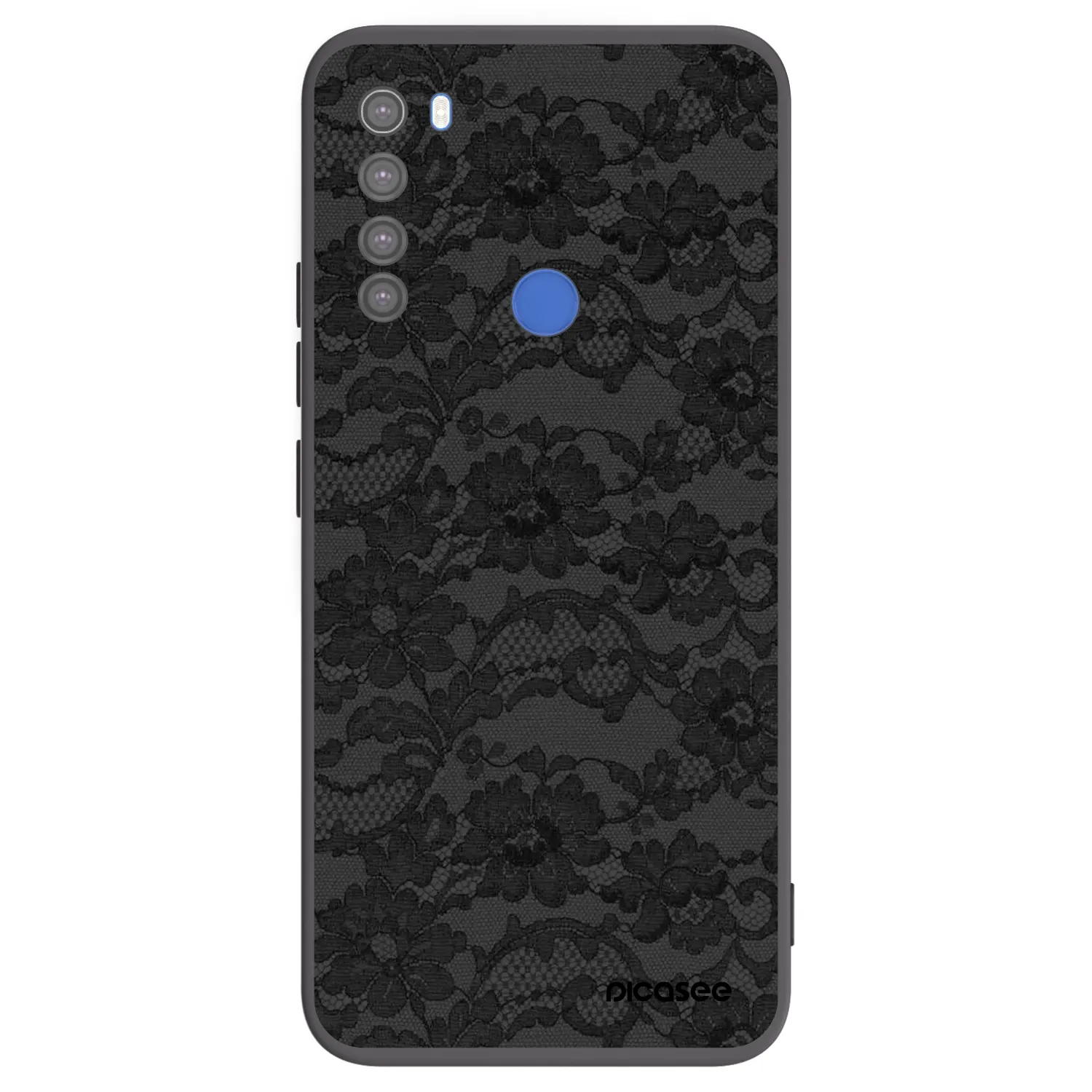 Picasee silikonski črni ovitek za Xiaomi Redmi Note 8T - Dark Elegance