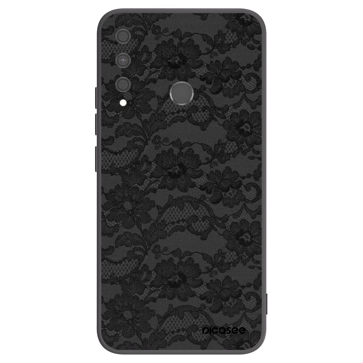 Picasee silikonski črni ovitek za Huawei P40 Lite E - Dark Elegance