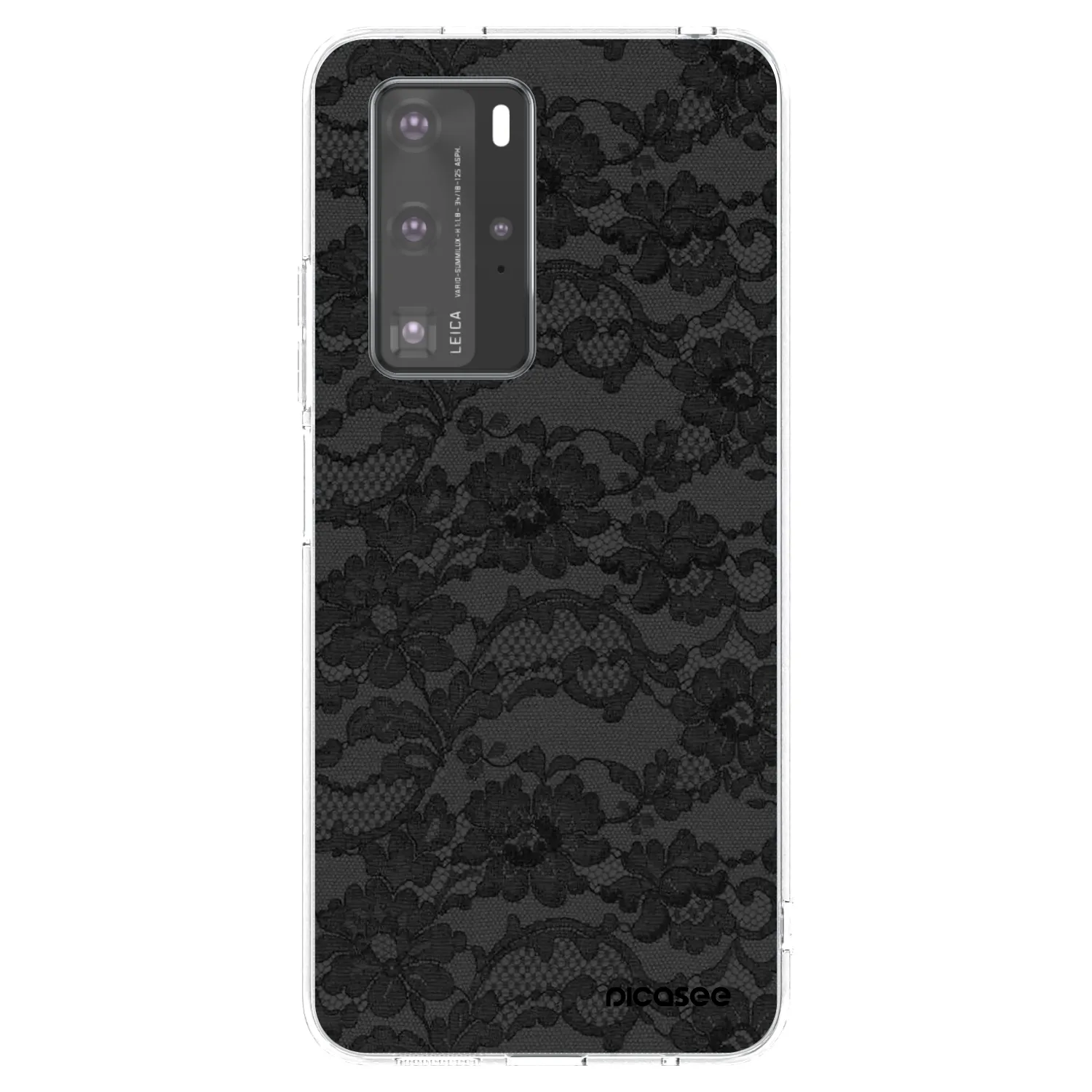 Picasee silikonski prozorni ovitek za Huawei P40 Pro - Dark Elegance