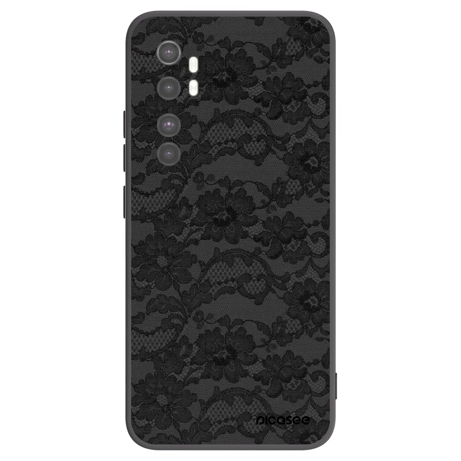 Picasee silikonski črni ovitek za Xiaomi Mi Note 10 Lite - Dark Elegance
