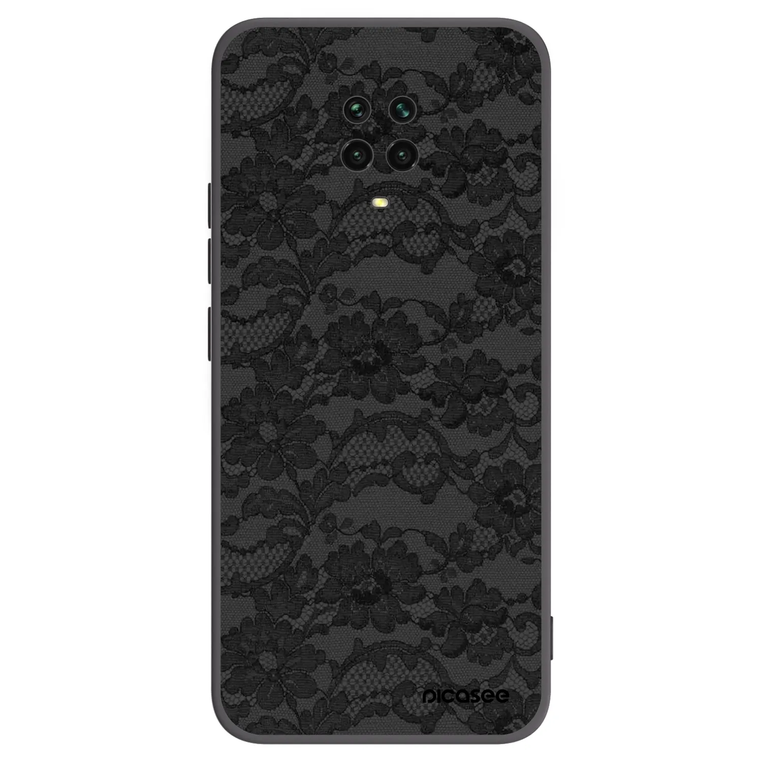 Picasee silikonski črni ovitek za Xiaomi Redmi Note 9S - Dark Elegance