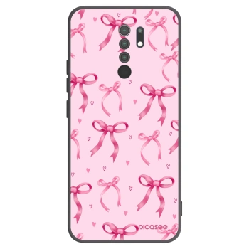 Picasee silikonski črni ovitek za Xiaomi Redmi 9 - Bow Aesthetic