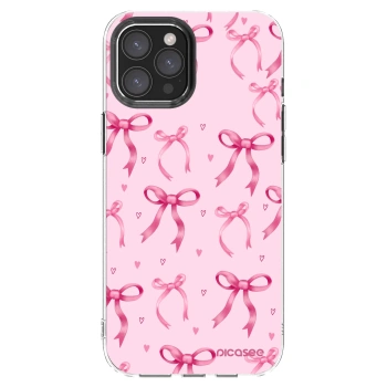 Picasee silikonski prozorni ovitek za Apple iPhone 12 Pro Max - Bow Aesthetic