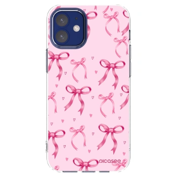 Picasee silikonski prozorni ovitek za Apple iPhone 12 mini - Bow Aesthetic