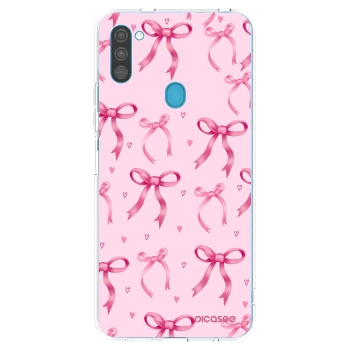 Picasee silikonski prozorni ovitek za Samsung Galaxy M11 - Bow Aesthetic
