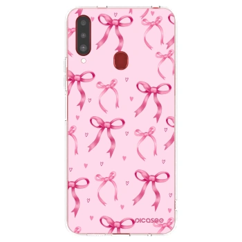 Picasee silikonski prozorni ovitek za Samsung Galaxy A20s - Bow Aesthetic