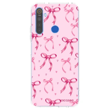 Picasee silikonski prozorni ovitek za Realme 5 - Bow Aesthetic