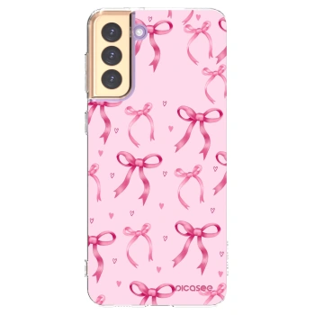 Picasee silikonski prozorni ovitek za Samsung Galaxy S21+ 5G G996F - Bow Aesthetic