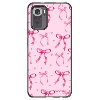 Picasee silikonski črni ovitek za Xiaomi Redmi Note 10 - Bow Aesthetic