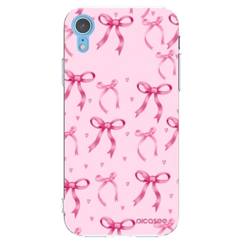 Picasee silikonski prozorni ovitek za Apple iPhone XR - Bow Aesthetic