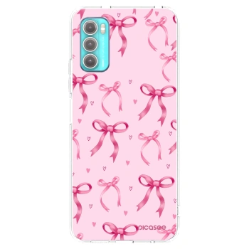 Picasee silikonski prozorni ovitek za Motorola Moto G60 - Bow Aesthetic