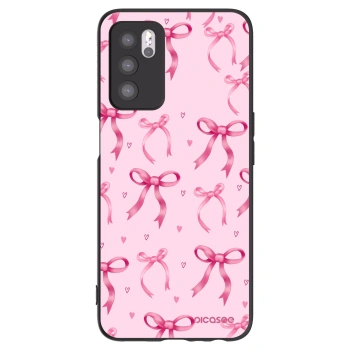 Picasee silikonski črni ovitek za OPPO A16s - Bow Aesthetic