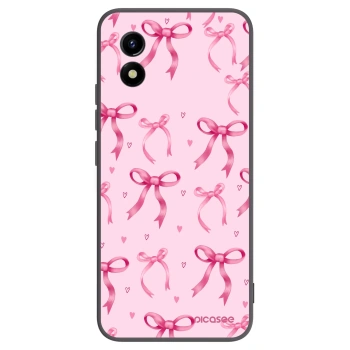 Picasee silikonski črni ovitek za Vivo Y01 - Bow Aesthetic