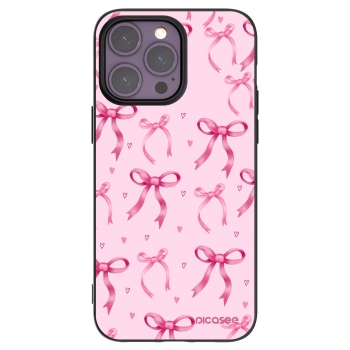 Picasee silikonski črni ovitek za Apple iPhone 14 Pro Max - Bow Aesthetic