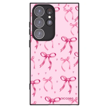 Picasee silikonski črni ovitek za Samsung Galaxy S23 Ultra 5G - Bow Aesthetic
