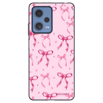 Picasee silikonski črni ovitek za Xiaomi Redmi Note 12 Pro 5G - Bow Aesthetic