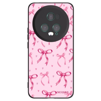 Picasee silikonski črni ovitek za Honor Magic5 Pro - Bow Aesthetic