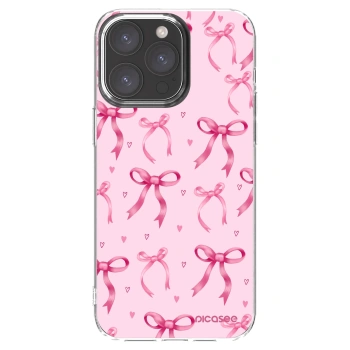 Picasee silikonski prozorni ovitek za Apple iPhone 15 Pro Max - Bow Aesthetic