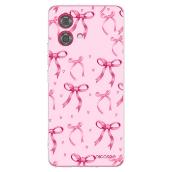 Picasee silikonski prozorni ovitek za Motorola Moto G84 5G - Bow Aesthetic
