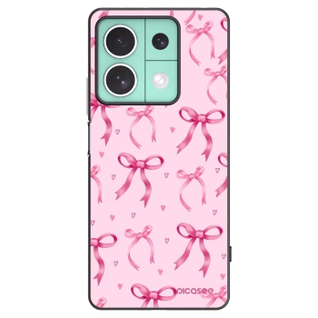 Picasee silikonski črni ovitek za Xiaomi Redmi Note 13 5G - Bow Aesthetic
