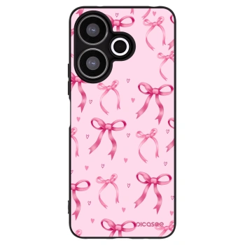 Picasee silikonski črni ovitek za Xiaomi Redmi 13 4G - Bow Aesthetic