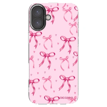 Picasee silikonski prozorni ovitek za Apple iPhone 16 Plus - Bow Aesthetic