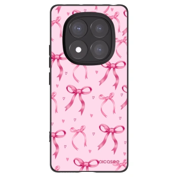 Picasee silikonski črni ovitek za Xiaomi Redmi Note 14 Pro+ 5G - Bow Aesthetic