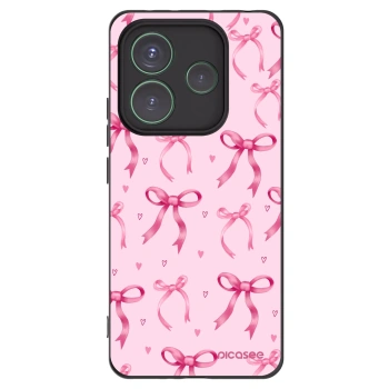 Picasee silikonski črni ovitek za Xiaomi Redmi Note 14 5G - Bow Aesthetic