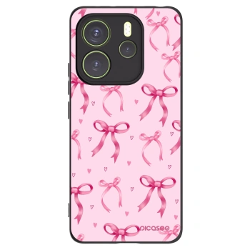 Picasee silikonski črni ovitek za Xiaomi Redmi Note 14 4G - Bow Aesthetic