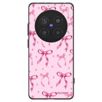 Picasee silikonski črni ovitek za Vivo X200 Pro - Bow Aesthetic