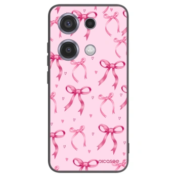 Picasee silikonski črni ovitek za Xiaomi Redmi Note 14S - Bow Aesthetic
