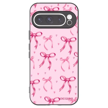 Picasee silikonski črni ovitek za Google Pixel 9 Pro XL - Bow Aesthetic