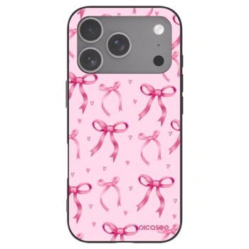 Picasee silikonski črni ovitek za Apple iPhone 18 Pro - Bow Aesthetic