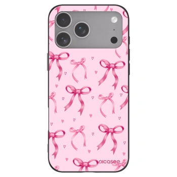 Picasee silikonski črni ovitek za Apple iPhone 18 Pro Max - Bow Aesthetic