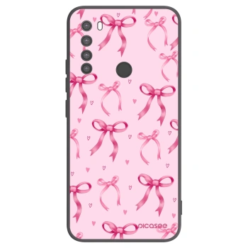 Picasee silikonski črni ovitek za Xiaomi Redmi Note 8 - Bow Aesthetic