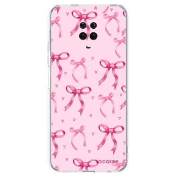 Picasee silikonski prozorni ovitek za Xiaomi Redmi Note 9 Pro - Bow Aesthetic